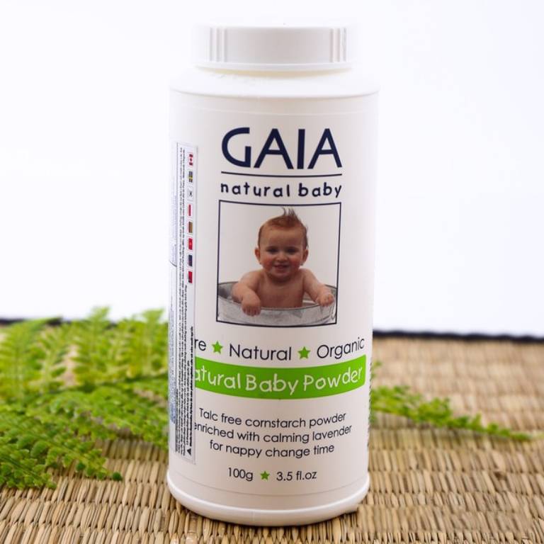 Phấn rôm hữu cơ Gaia Powder Baby có nguồn gốc từ thực vật hữu cơ